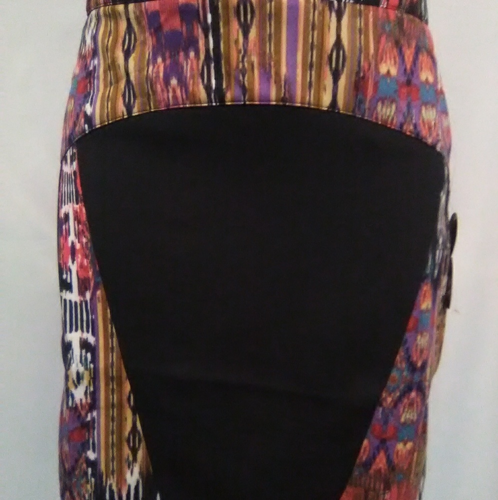Ontwelth Scuba Mini Skirt S \ XS  black multi